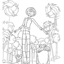 Coloriage Le Lorax (Films d'Animation) #203500 à imprimer et colorier