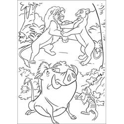 Coloriage Le Roi Lion (Films d'Animation) #177751 à imprimer et colorier