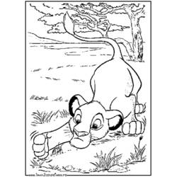 Dessin à colorier: Le Roi Lion (Films d'animation) #73620 - Coloriages à Imprimer Gratuits
