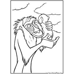 Dessin à colorier: Le Roi Lion (Films d'animation) #73624 - Coloriages à imprimer
