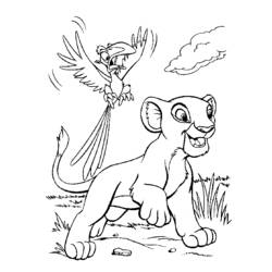 Dessin à colorier: Le Roi Lion (Films d'animation) #73629 - Coloriages à imprimer