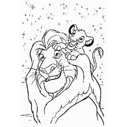 Dessin à colorier: Le Roi Lion (Films d'animation) #73642 - Coloriages à Imprimer Gratuits