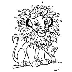 Dessin à colorier: Le Roi Lion (Films d'animation) #73675 - Coloriages à Imprimer Gratuits