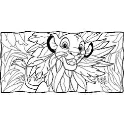 Dessin à colorier: Le Roi Lion (Films d'animation) #73704 - Coloriages à Imprimer Gratuits