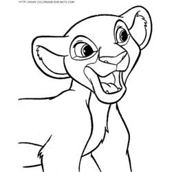 Dessin à colorier: Le Roi Lion (Films d'animation) #73707 - Coloriages à Imprimer Gratuits