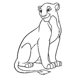 Dessin à colorier: Le Roi Lion (Films d'animation) #73710 - Coloriages à imprimer
