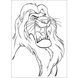 Dessin à colorier: Le Roi Lion (Films d'animation) #73730 - Coloriages à Imprimer Gratuits