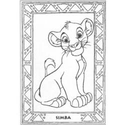 Dessin à colorier: Le Roi Lion (Films d'animation) #73733 - Coloriages à imprimer