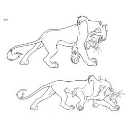 Dessin à colorier: Le Roi Lion (Films d'animation) #73739 - Coloriages à Imprimer Gratuits