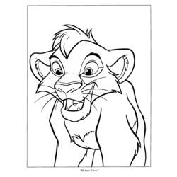 Dessin à colorier: Le Roi Lion (Films d'animation) #73754 - Coloriages à imprimer