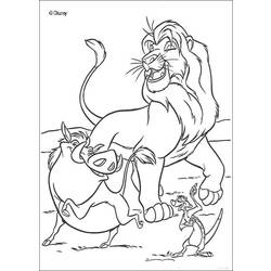Dessin à colorier: Le Roi Lion (Films d'animation) #73755 - Coloriages à Imprimer Gratuits