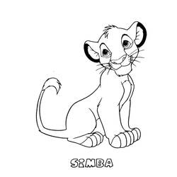Dessin à colorier: Le Roi Lion (Films d'animation) #73773 - Coloriages à imprimer