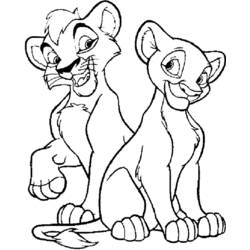 Dessin à colorier: Le Roi Lion (Films d'animation) #73791 - Coloriages à Imprimer Gratuits