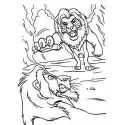 Dessin à colorier: Le Roi Lion (Films d'animation) #73836 - Coloriages à imprimer