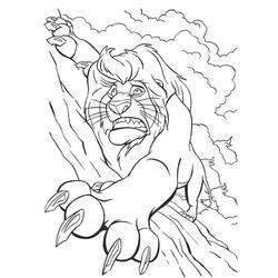 Dessin à colorier: Le Roi Lion (Films d'animation) #73867 - Coloriages à imprimer