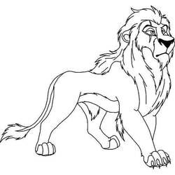 Dessin à colorier: Le Roi Lion (Films d'animation) #73874 - Coloriages à imprimer