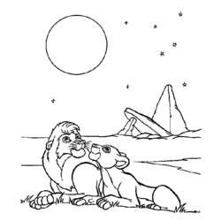 Dessin à colorier: Le Roi Lion (Films d'animation) #73882 - Coloriages à Imprimer Gratuits