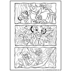 Dessin à colorier: Le Roi Lion (Films d'animation) #73889 - Coloriages à imprimer