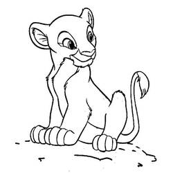 Dessin à colorier: Le Roi Lion (Films d'animation) #73937 - Coloriages à imprimer