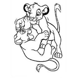 Dessin à colorier: Le Roi Lion (Films d'animation) #73972 - Coloriages à Imprimer Gratuits