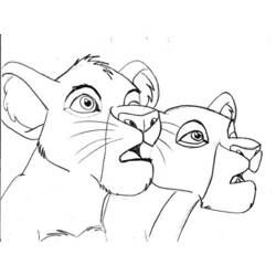 Dessin à colorier: Le Roi Lion (Films d'animation) #74010 - Coloriages à Imprimer Gratuits