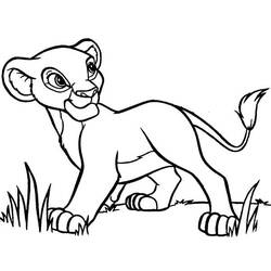 Dessin à colorier: Le Roi Lion (Films d'animation) #74012 - Coloriages à Imprimer Gratuits