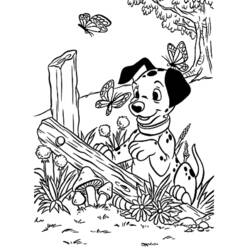 Dessin à colorier: Les 101 Dalmatiens (Films d'animation) #129168 - Coloriages à Imprimer Gratuits