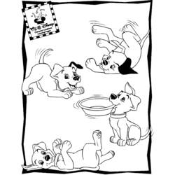 Dessin à colorier: Les 101 Dalmatiens (Films d'animation) #129169 - Coloriages à Imprimer Gratuits