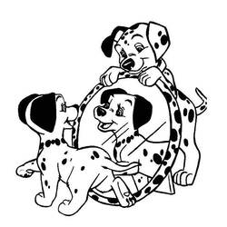 Dessin à colorier: Les 101 Dalmatiens (Films d'animation) #129186 - Coloriages à Imprimer Gratuits