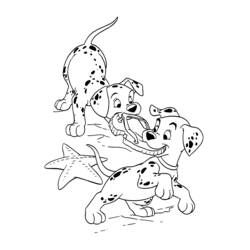 Dessin à colorier: Les 101 Dalmatiens (Films d'animation) #129190 - Coloriages à Imprimer Gratuits
