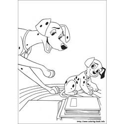 Dessin à colorier: Les 101 Dalmatiens (Films d'animation) #129194 - Coloriages à Imprimer Gratuits