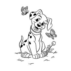 Dessin à colorier: Les 101 Dalmatiens (Films d'animation) #129211 - Coloriages à imprimer