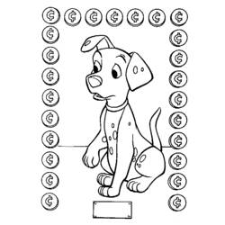 Dessin à colorier: Les 101 Dalmatiens (Films d'animation) #129212 - Coloriages à Imprimer Gratuits