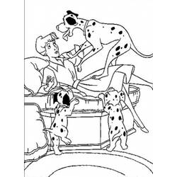 Dessin à colorier: Les 101 Dalmatiens (Films d'animation) #129229 - Coloriages à Imprimer Gratuits