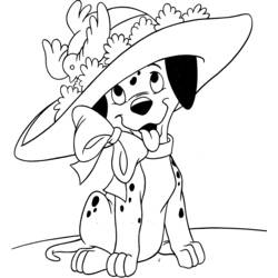 Dessin à colorier: Les 101 Dalmatiens (Films d'animation) #129235 - Coloriages à imprimer