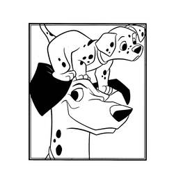 Dessin à colorier: Les 101 Dalmatiens (Films d'animation) #129240 - Coloriages à Imprimer Gratuits