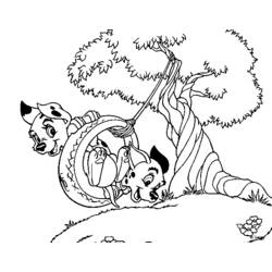 Dessin à colorier: Les 101 Dalmatiens (Films d'animation) #129250 - Coloriages à Imprimer Gratuits