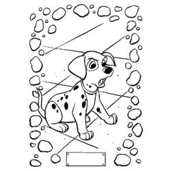 Dessin à colorier: Les 101 Dalmatiens (Films d'animation) #129280 - Coloriages à Imprimer Gratuits