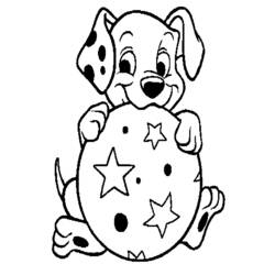 Dessin à colorier: Les 101 Dalmatiens (Films d'animation) #129283 - Coloriages à Imprimer Gratuits