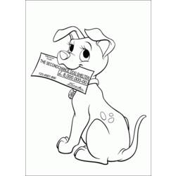 Dessin à colorier: Les 101 Dalmatiens (Films d'animation) #129285 - Coloriages à Imprimer Gratuits