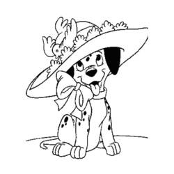 Dessin à colorier: Les 101 Dalmatiens (Films d'animation) #129299 - Coloriages à Imprimer Gratuits