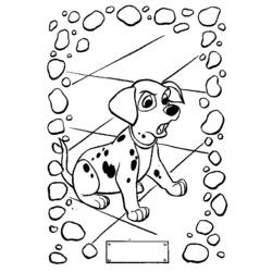 Dessin à colorier: Les 101 Dalmatiens (Films d'animation) #129306 - Coloriages à Imprimer Gratuits