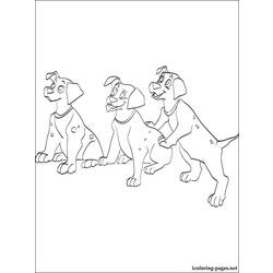 Dessin à colorier: Les 101 Dalmatiens (Films d'animation) #129309 - Coloriages à Imprimer Gratuits