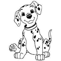 Dessin à colorier: Les 101 Dalmatiens (Films d'animation) #129341 - Coloriages à Imprimer Gratuits