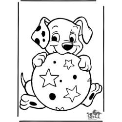 Dessin à colorier: Les 101 Dalmatiens (Films d'animation) #129342 - Coloriages à Imprimer Gratuits