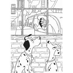 Dessin à colorier: Les 101 Dalmatiens (Films d'animation) #129361 - Coloriages à Imprimer Gratuits