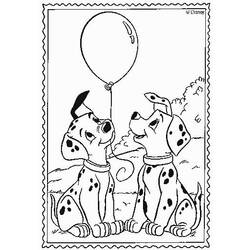 Dessin à colorier: Les 101 Dalmatiens (Films d'animation) #129364 - Coloriages à Imprimer Gratuits