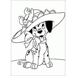 Dessin à colorier: Les 101 Dalmatiens (Films d'animation) #129373 - Coloriages à Imprimer Gratuits