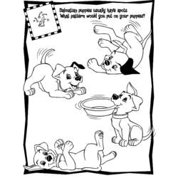 Dessin à colorier: Les 101 Dalmatiens (Films d'animation) #129407 - Coloriages à Imprimer Gratuits