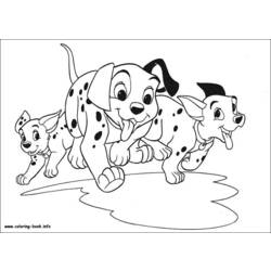 Dessin à colorier: Les 101 Dalmatiens (Films d'animation) #129410 - Coloriages à Imprimer Gratuits